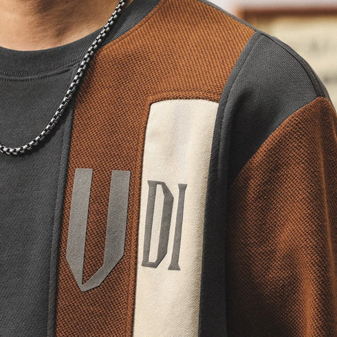 Bicolor Block Design Sweatshirt P1846